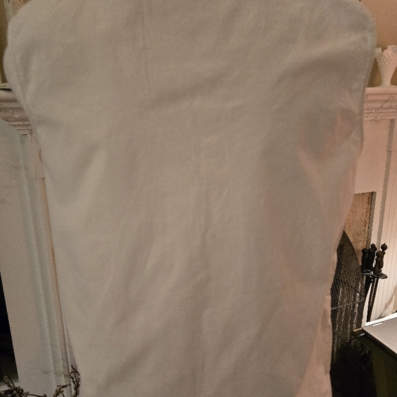 White Sleeveless Talbots 6P Cotton Spandex Top - Picture 4 of 9